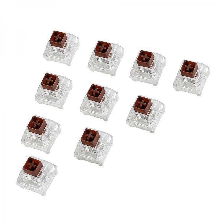 all in one place ציוד היקפי 10Pcs Kailh BOX Brown Switch Keyboard Switches for Mechanical Gaming Keyboard