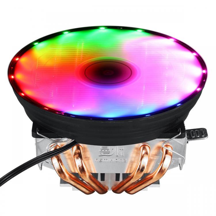 all in one place ציוד היקפי 3 Pin 12V 12cm Horizontal CPU Cooler CPU Cooling Fan for Intel LGA 1150/1151/1155/1156/1366/775 AMD Heatsink