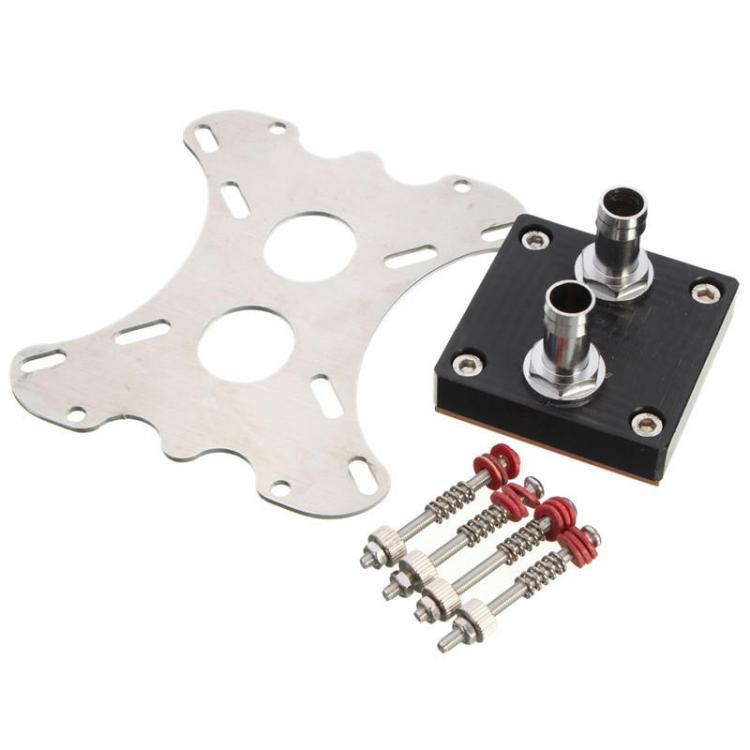 all in one place ציוד היקפי 50mm Copper Base CPU Water Cooling Block Waterblock G1/4 Thread For Intel AMD Xeon