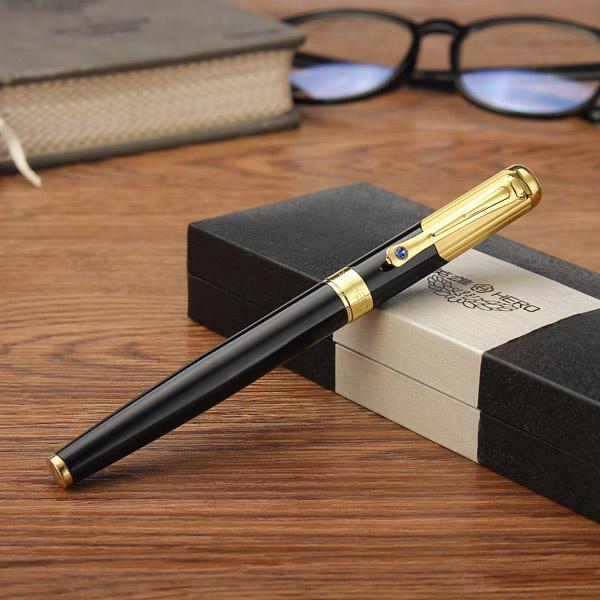 all in one place ציוד היקפי Black Hero 78 0.5mm Fine Clear Shape Calligraphy Fountain Pen