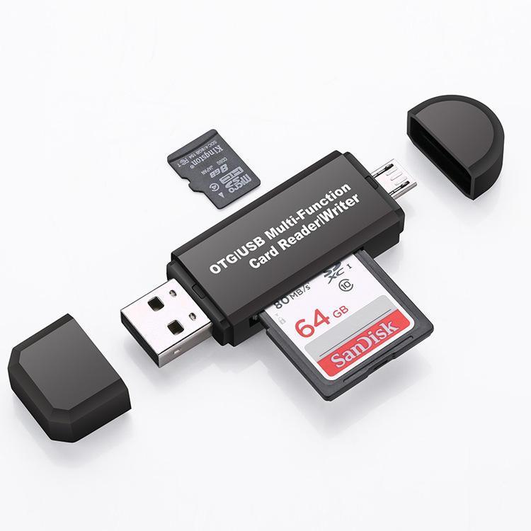 all in one place ציוד היקפי USB 2.0 Multi-Card Reader TF Card OTG Reader USB Micro Interface for Smartphone