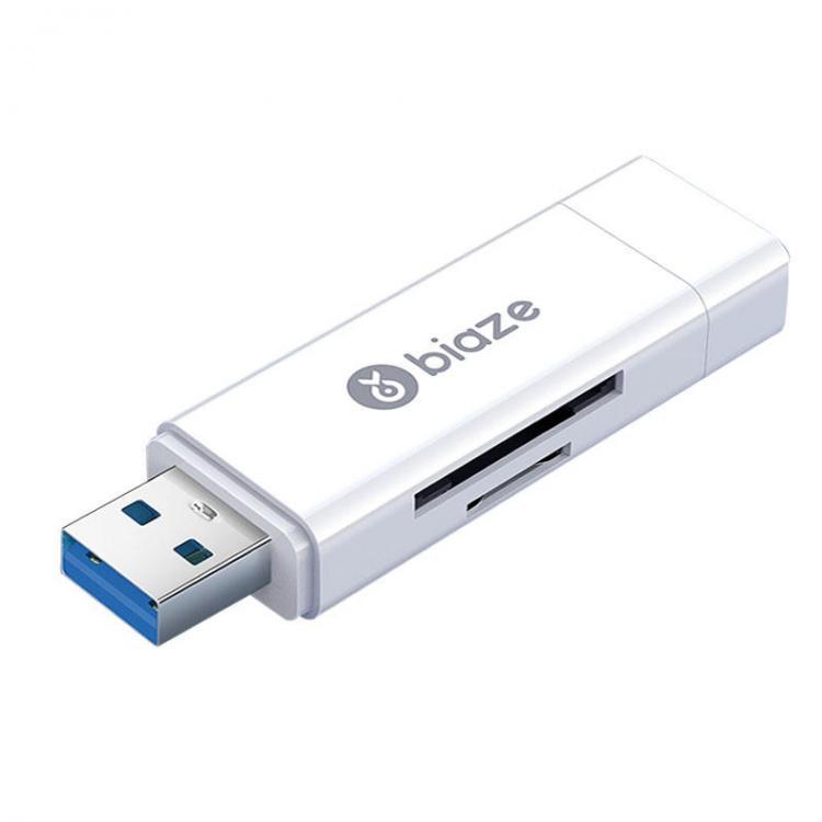 all in one place ציוד היקפי Biaze Type-C Card reader USB 3.0 Multifunction 2-in-1 SD TF Card Reader Memory Card Reader