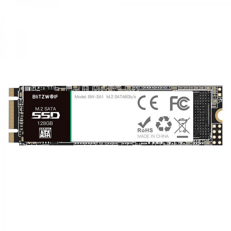 all in one place ציוד היקפי BlitzWolf&reg; BW-SA1 M.2 SATA 6Gb/s SSD 128GB with High-Speed Read/Write at 524MB/s 468MB/s Solid State Drive for Laptop Desk