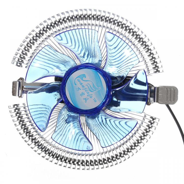 all in one place ציוד היקפי Quiet Blue LED CPU Cooler Cooling Fan Heat Sink for Intel LGA775 1155/1156 i3/i5/i7 AM2 AM3