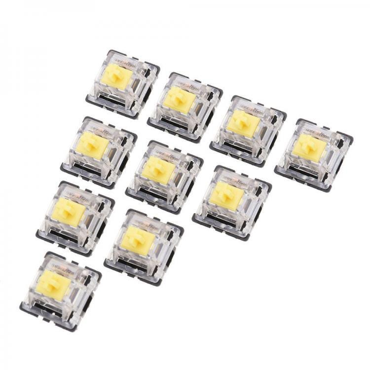 all in one place ציוד היקפי 10PCS Pack 3Pin Gateron Linear Yellow Switch Keyboard Switch for Mechanical Gaming Keyboard