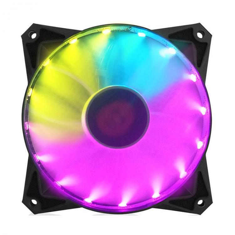 all in one place ציוד היקפי Coolmoon 12V DC 120mm RGB LED PC Fans Sleeve Bearing Cooling Fan Heatsink