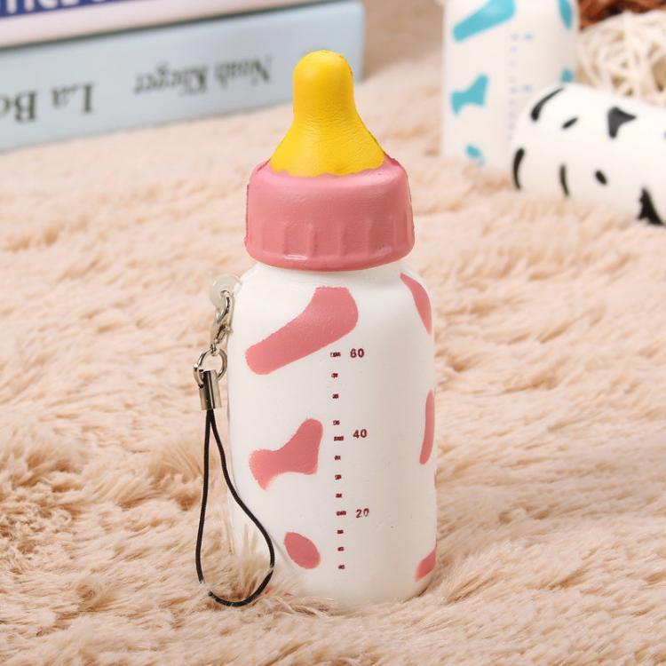 all in one place צעצועים, תחביבים ופנאי Squishy Milk Nursing Bottle Toy Cute Kawaii Phone Bag Strap Pendant 10x4cm